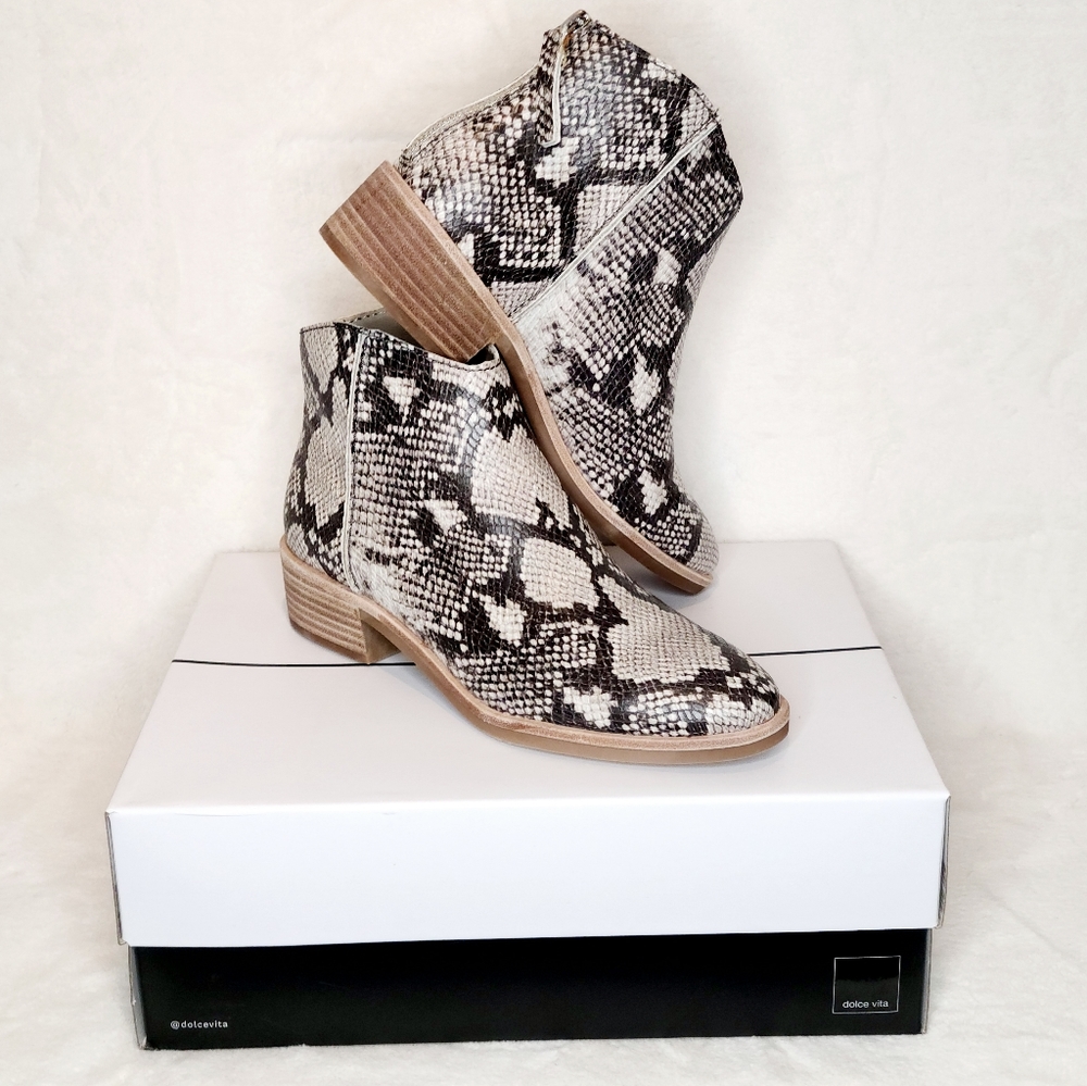 Snake Print Booties